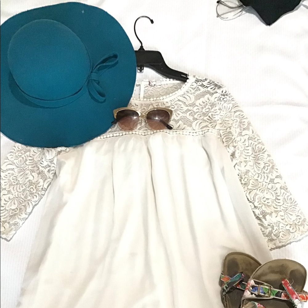 White Floral dress